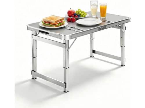 Aluminium Klaptafel - Draagbare Tafel - Buitenactiviteiten - 3-voudig Verstelbaar