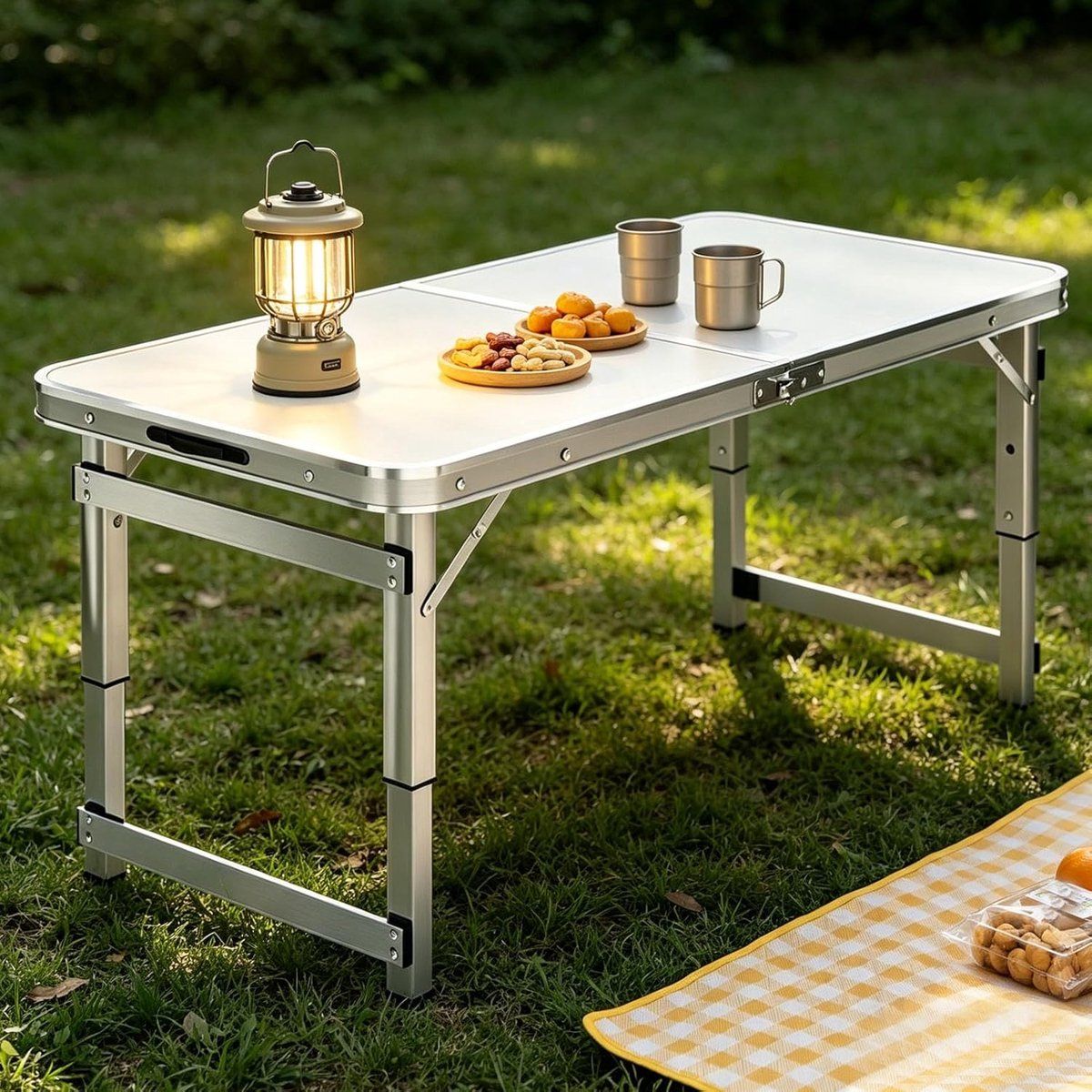 aluminium klaptafel werktafel buffet buiten koken verstelbare