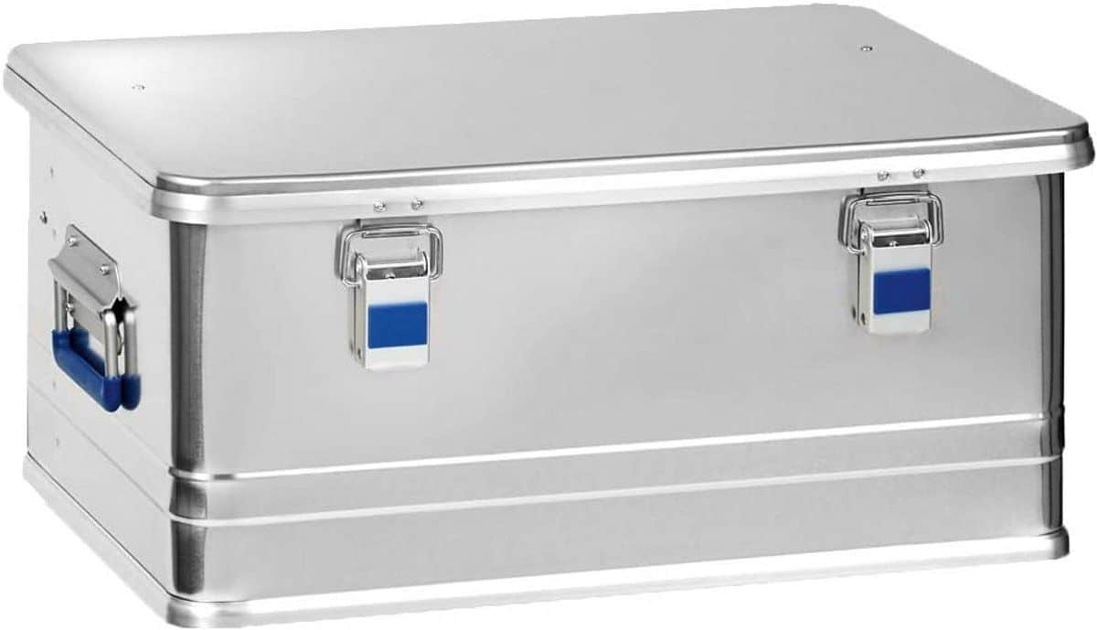 aluminium opbergbox 48 liter waterdicht en robuust met rubberen