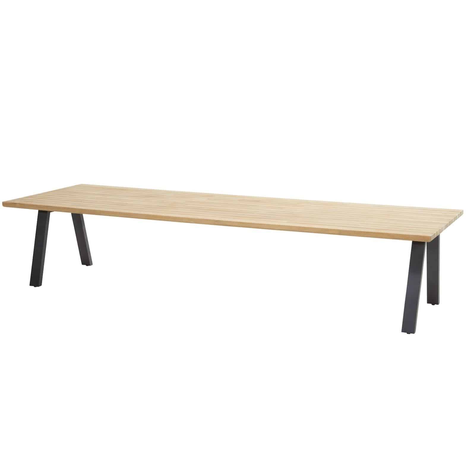 ambassador low dining tuintafel 280x100xh69 cm teak taste 4so