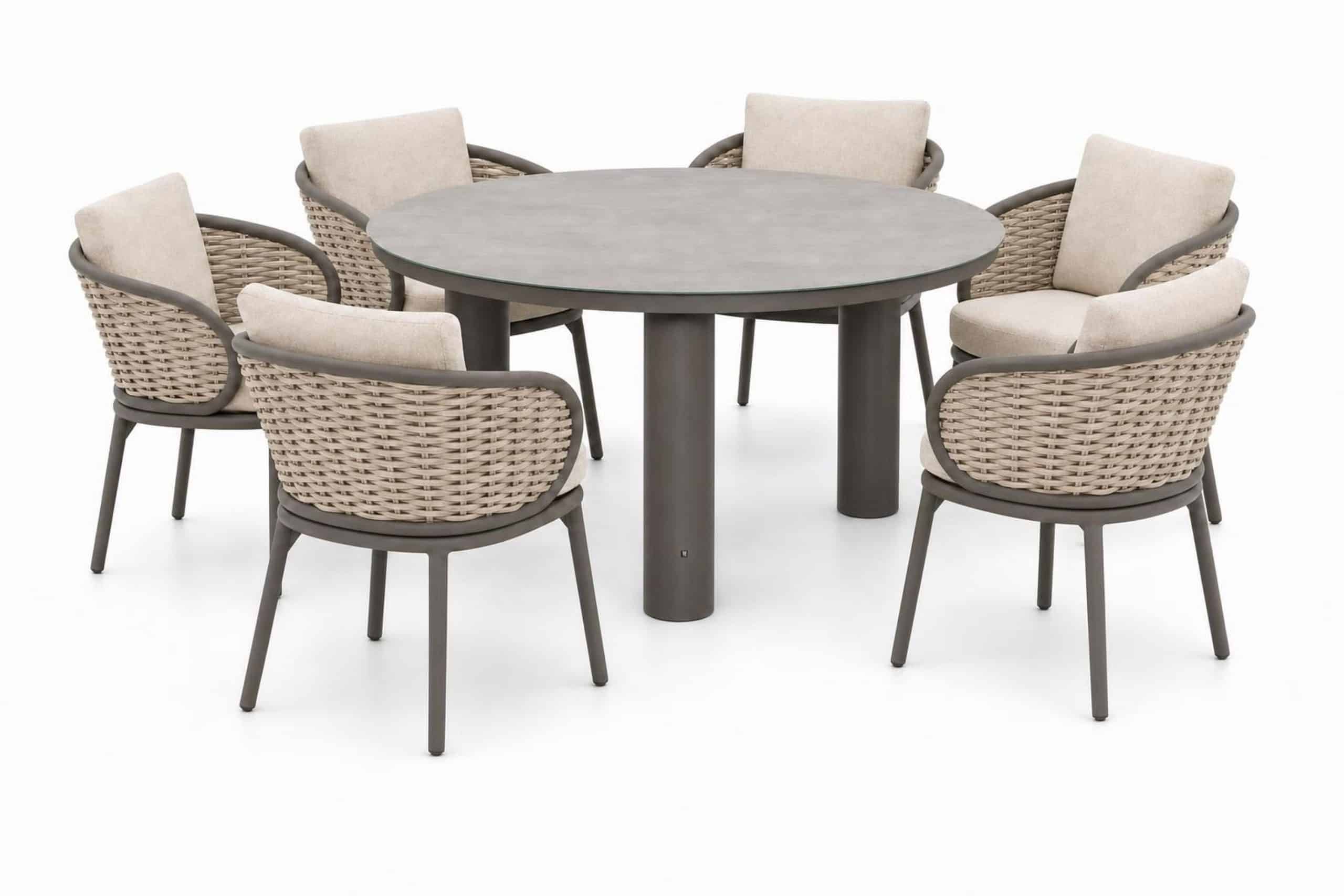 apple bee pine key/arancia 150 cm dining tuinset 7 delig