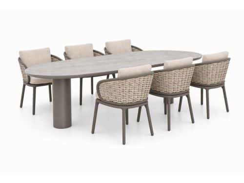 Apple Bee Pine Key/Guave 240x120 cm dining tuinset 7-delig