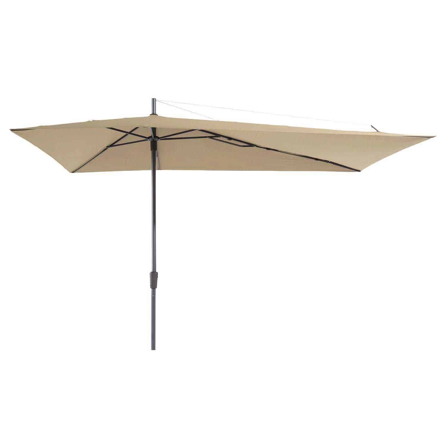 asymetriq sideway stokparasol 360x220cm | ecru
