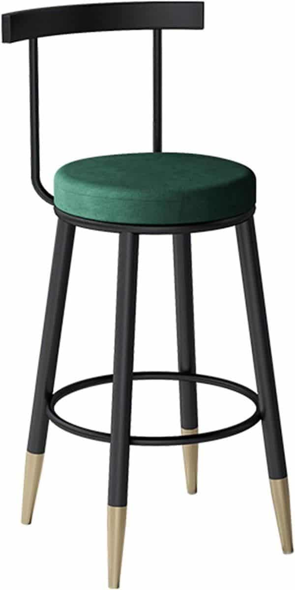 barkruk eetkamerstoel aan de balie ergonomische rugleuning