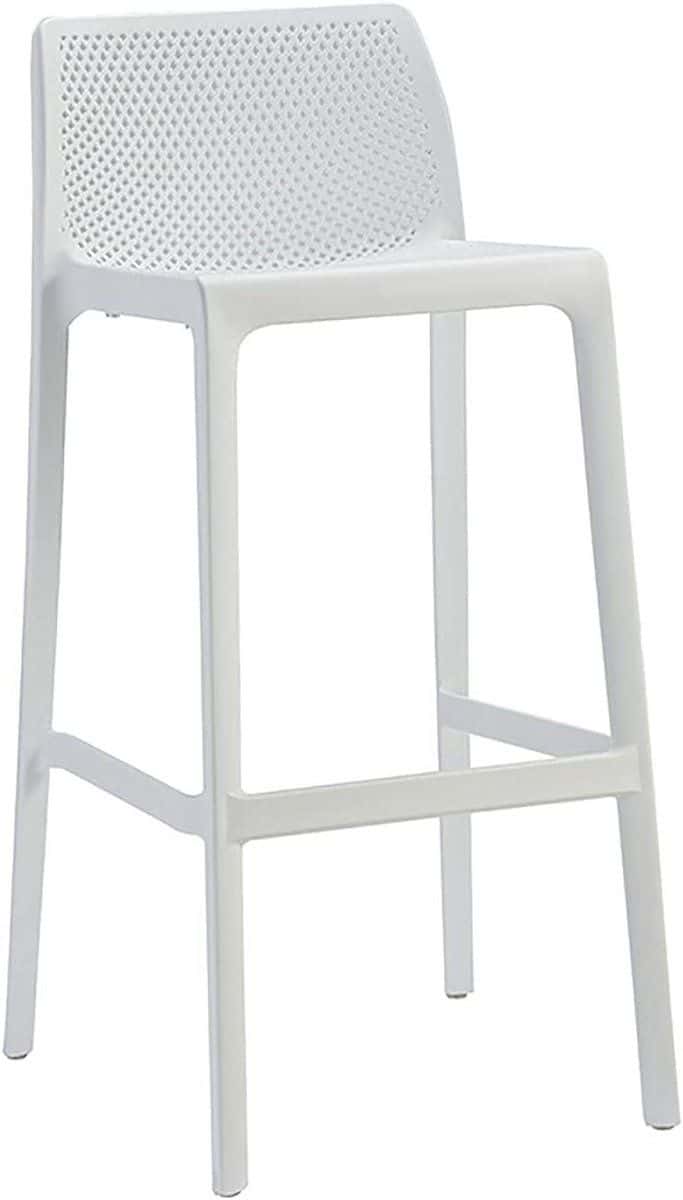 barkruk met rugleuning keukenstoel hoog comfortabel zitten