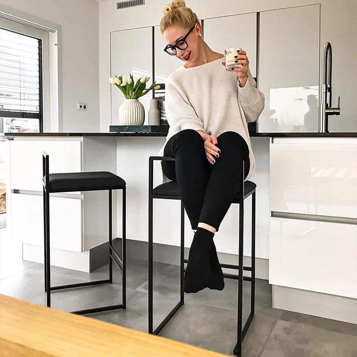 barkruk set hoge stoel keuken of bar
