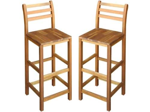 Barkruk Set - Houten Barstoelen - Keuken en Bar