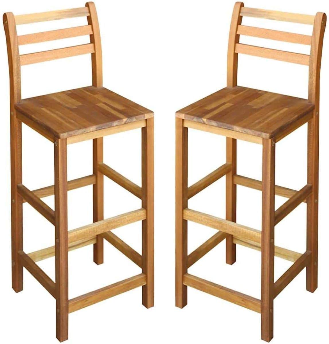 barkruk set houten barstoelen keuken en bar