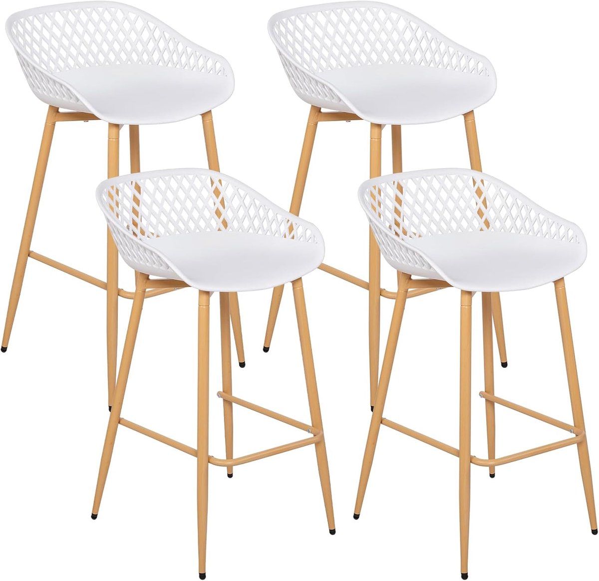 barkruk set stoel met rugleuning keuken of bar