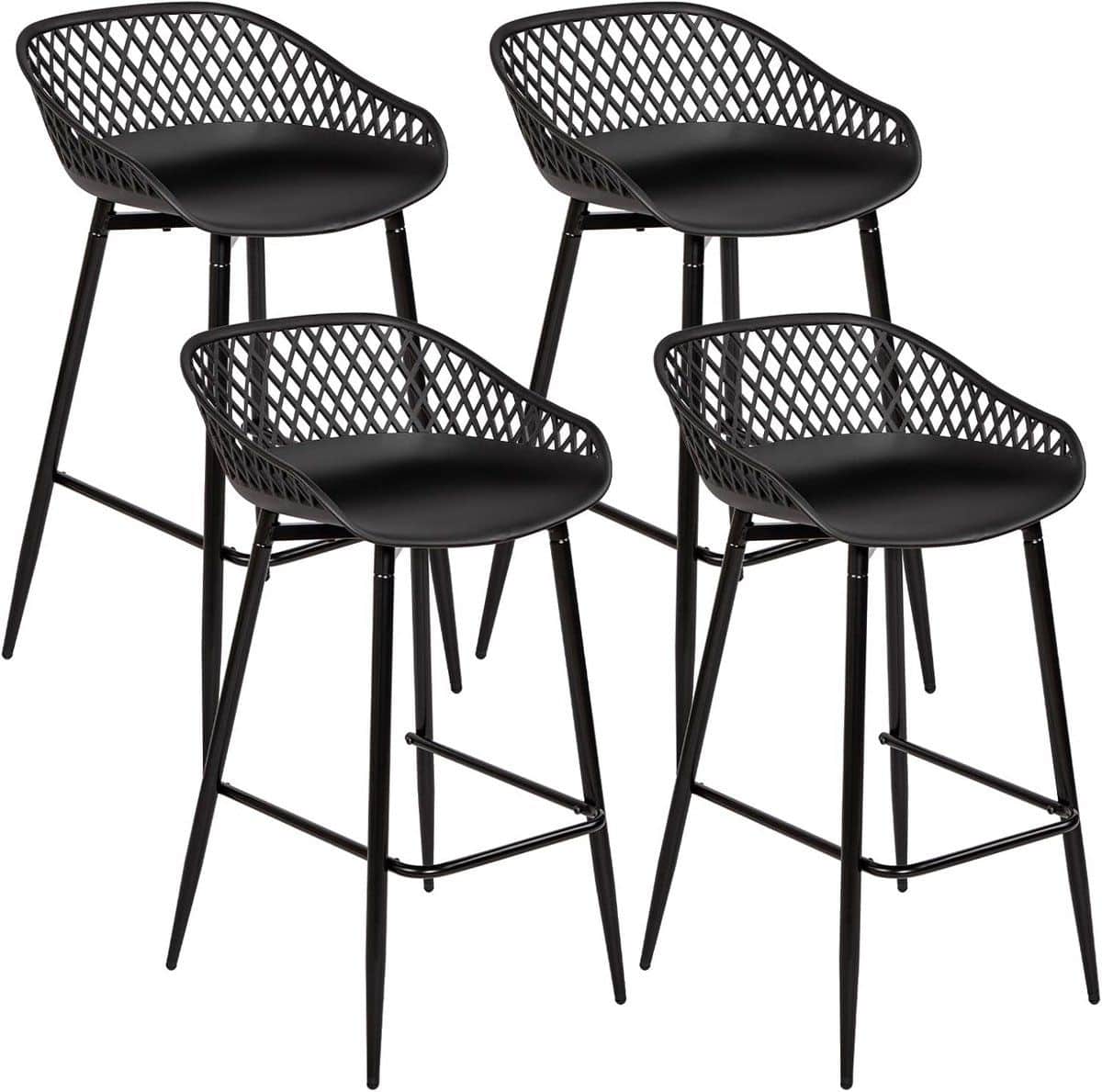 barkruk set stoel met rugleuning keuken of bar