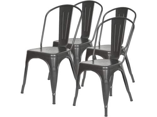 Barkrukken 4 stuks - Industriële stoelen - Aan tafel zitten