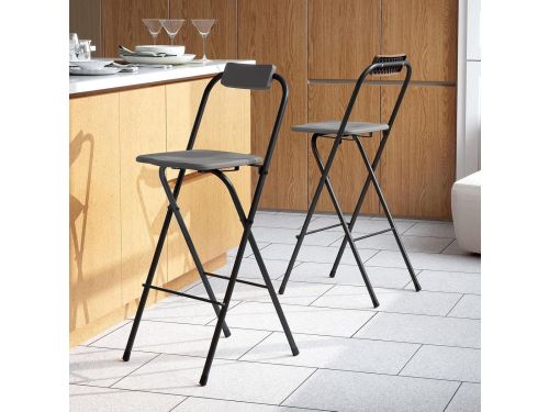 Barkrukken Set - Barstoelen Krukken - Comfortabel Zitten - Inklapbaar