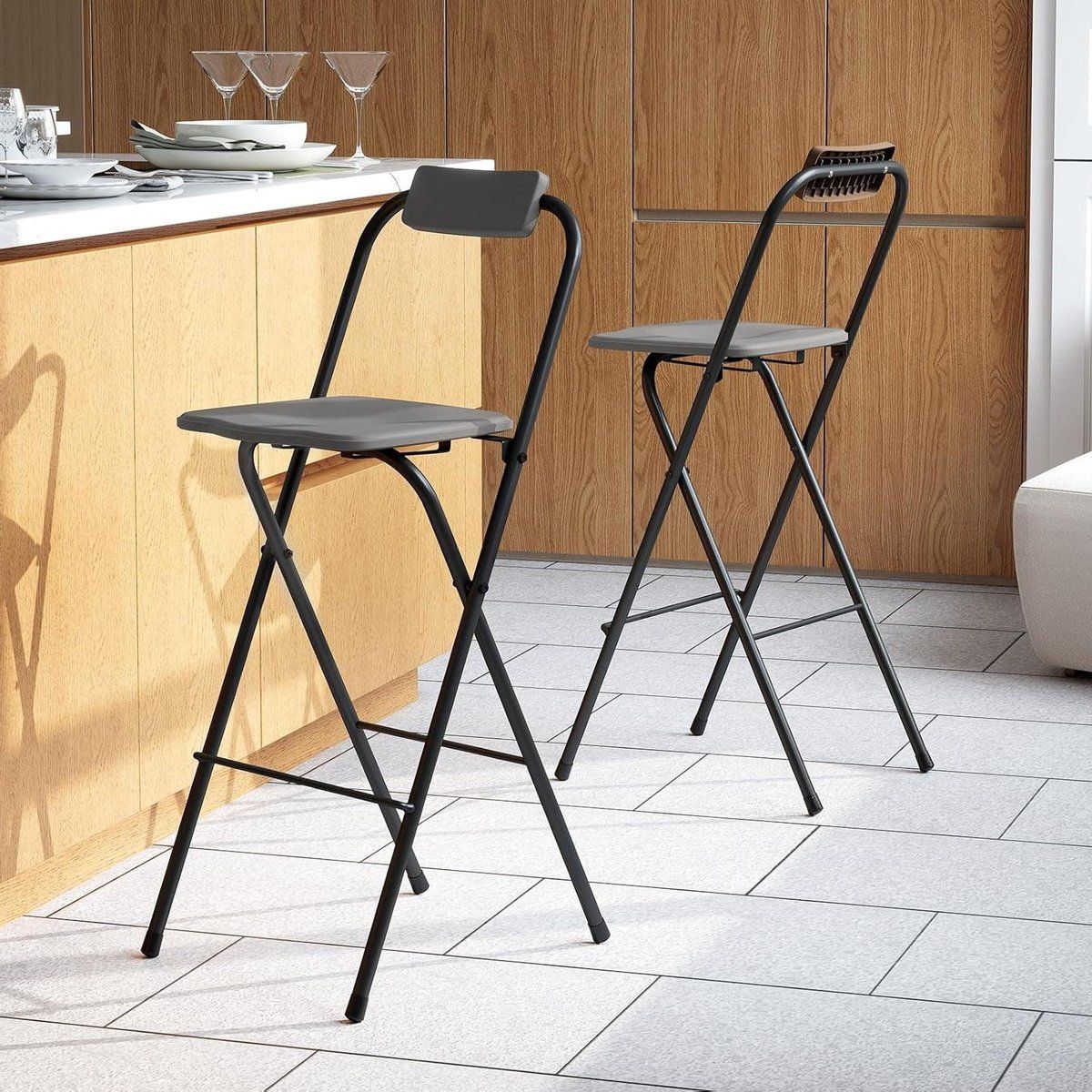 barkrukken set barstoelen krukken comfortabel zitten inklapbaar