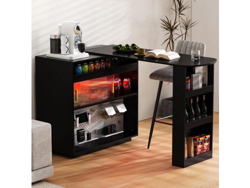 Bartafel Keukeneiland - Huisbar Dressoir - Flexibel Gebruik - Uittrekbaar