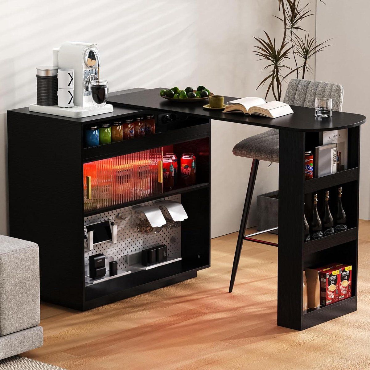 bartafel keukeneiland huisbar dressoir flexibel gebruik uittrekbaar