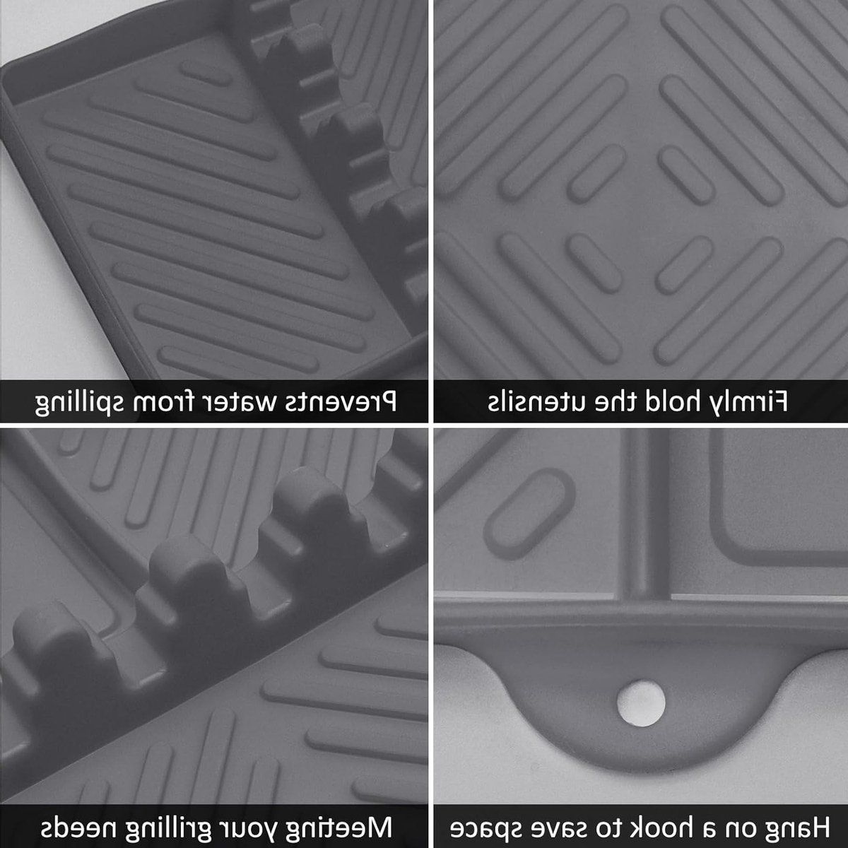 bbq grillmatten voor grill en bijzettafels, siliconen spatel en keukenaccessoires
