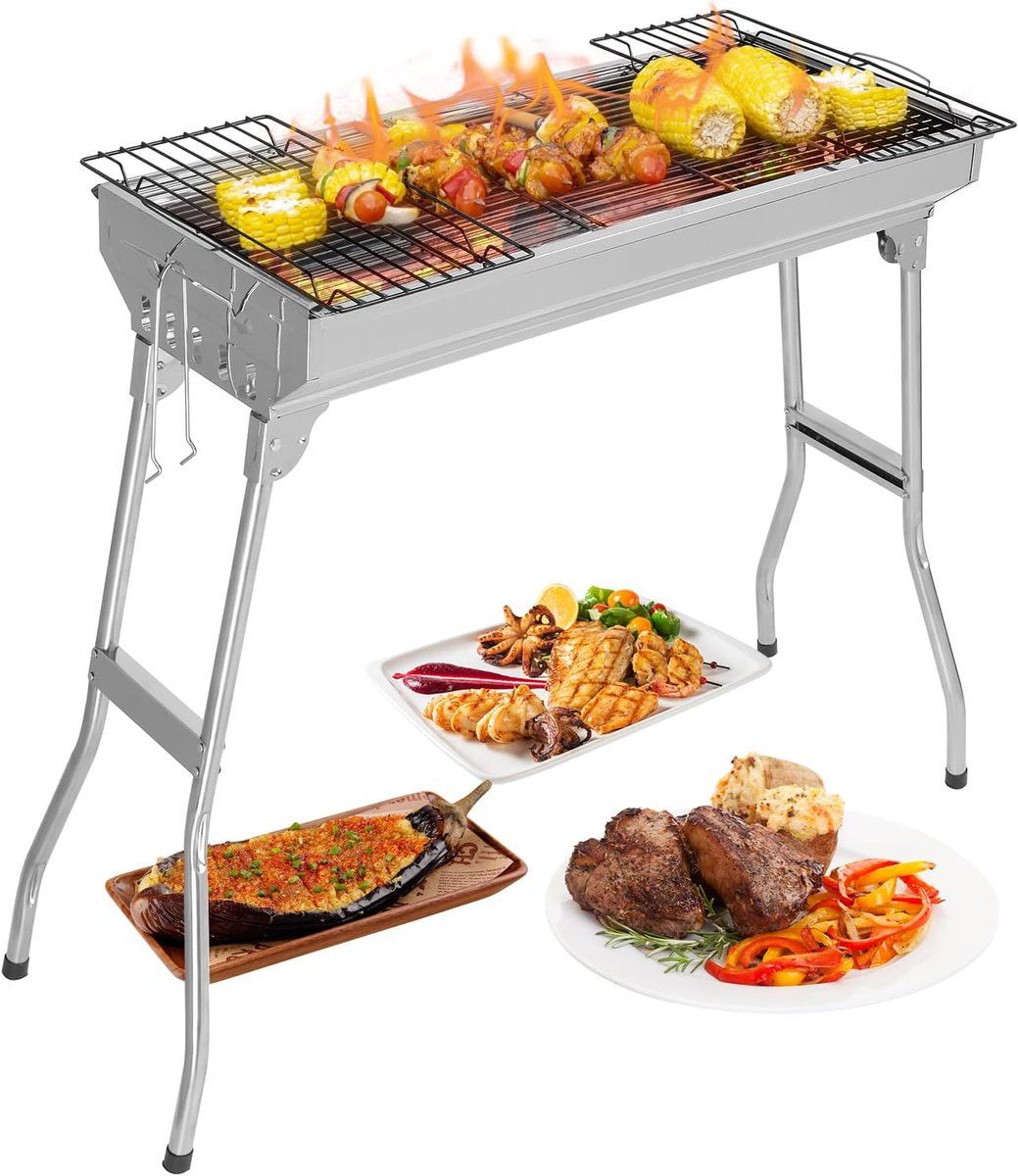 bbq houtskool grill draagbare barbecue buiten koken