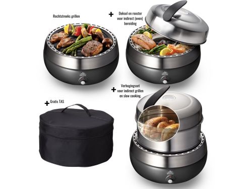 BBQ2GO met DEKSEL, VERHOGER en TAS voor Direct en Indirect