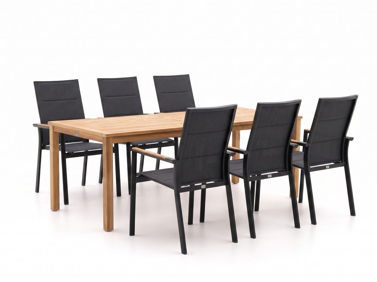 bellagio albinea/liverpool 210cm dining tuinset 7 delig stapelbaar laagste prijsgarantie!