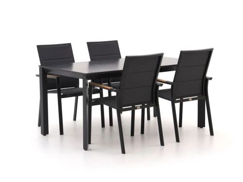 Bellagio Albinea/Sestino 160cm dining tuinset 5-delig stapelbaar - Laagste prijsgarantie!