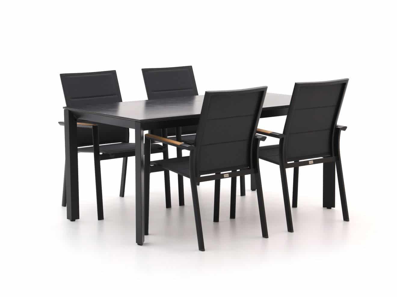 bellagio albinea/sestino 160cm dining tuinset 5 delig stapelbaar laagste prijsgarantie!