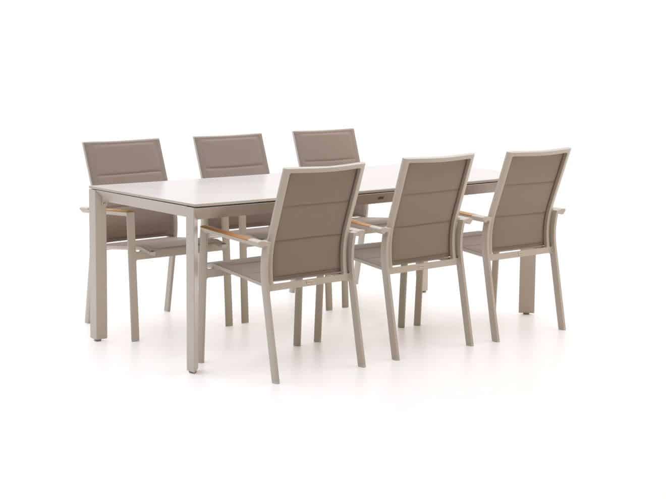 bellagio albinea/sestino 220cm dining tuinset 7 delig stapelbaar laagste prijsgarantie!