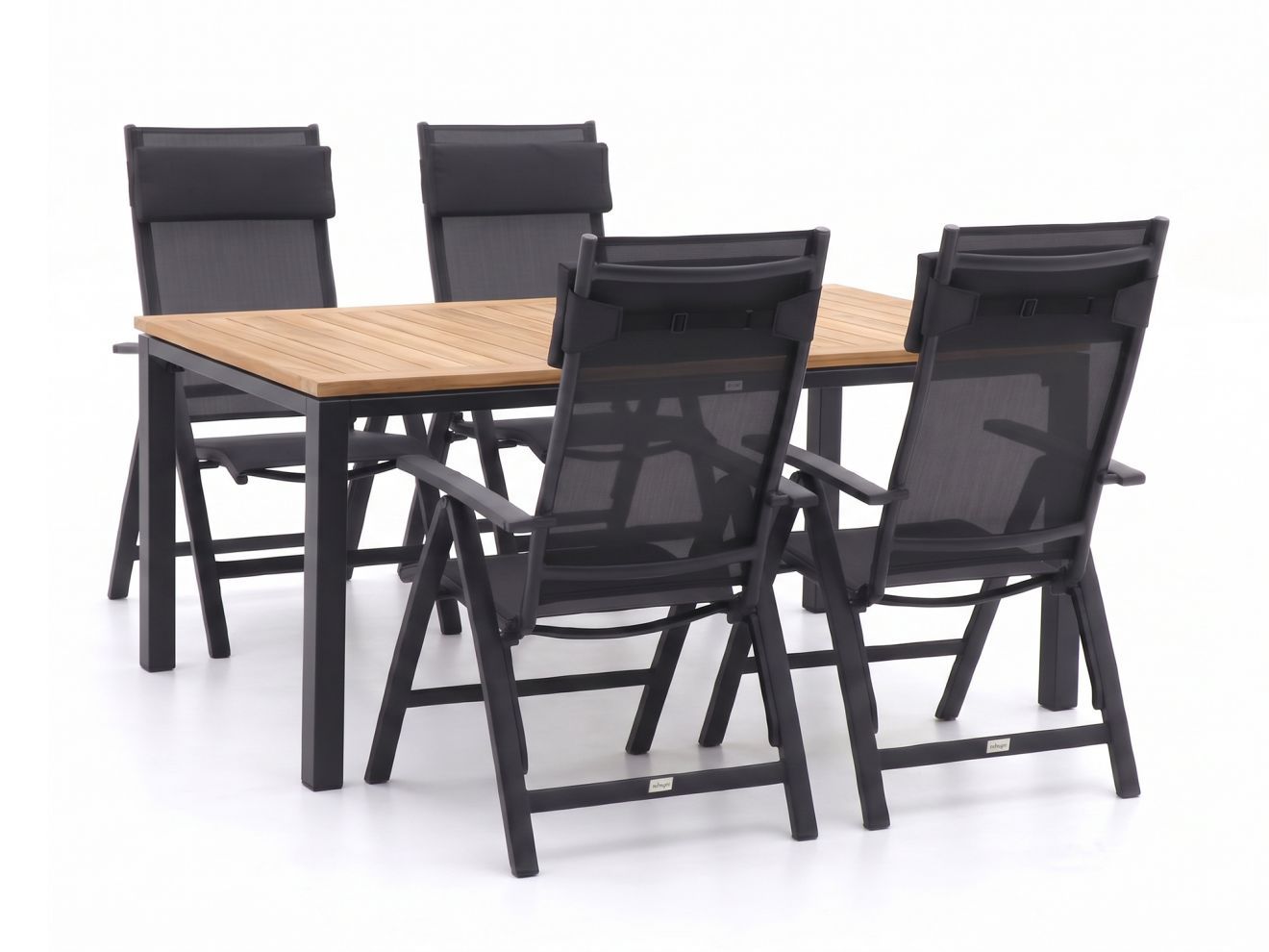 bellagio avenza/linosa 180cm dining tuinset 5 delig verstelbaar laagste prijsgarantie!