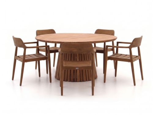 Bellagio Balba/Santa Severina ø150cm dining tuinset 6-delig stapelbaar - Laagste prijsgarantie!