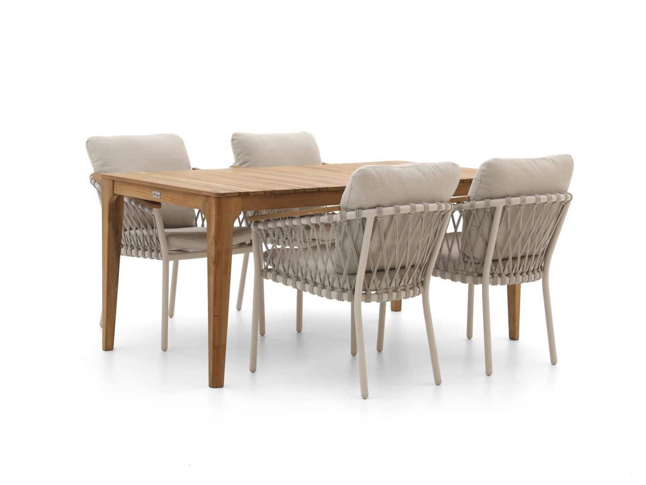 bellagio birgi novo/bruca 170cm dining tuinset 5 delig stapelbaar laagste prijsgarantie!