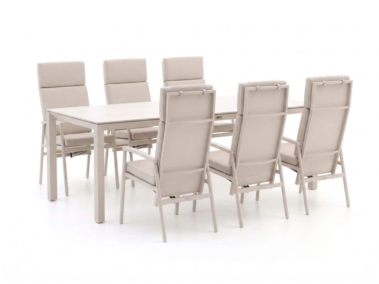 bellagio bondeno/sestino 220cm dining tuinset 7 delig verstelbaar laagste prijsgarantie!