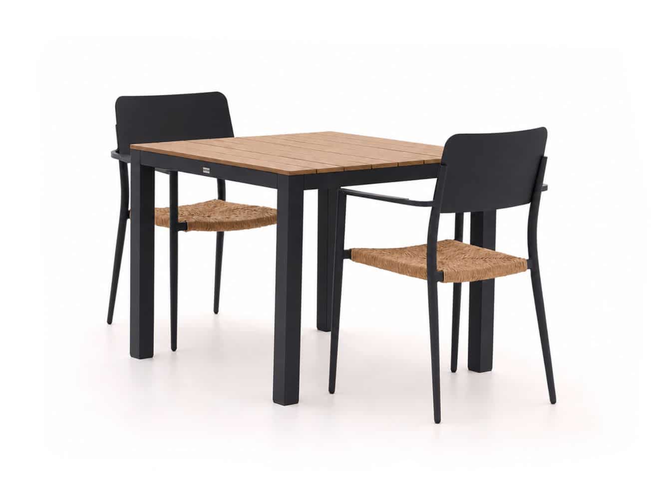 bellagio cino/fidenza 90cm dining tuinset 3 delig stapelbaar laagste prijsgarantie!
