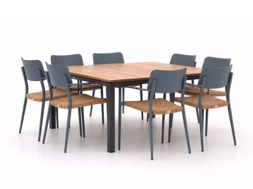 Bellagio Cino/Linosa 160x160cm dining tuinset 9-delig stapelbaar - Laagste prijsgarantie!