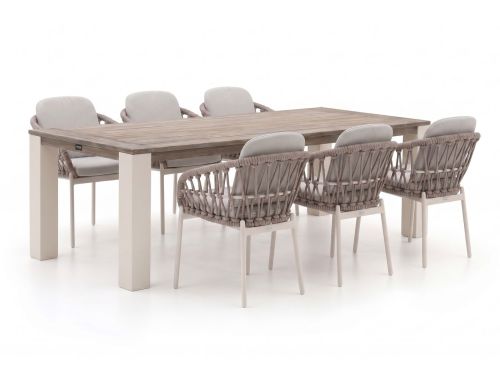 Bellagio Cupello/ROUGH-X 240cm dining tuinset 7-delig - Laagste prijsgarantie!