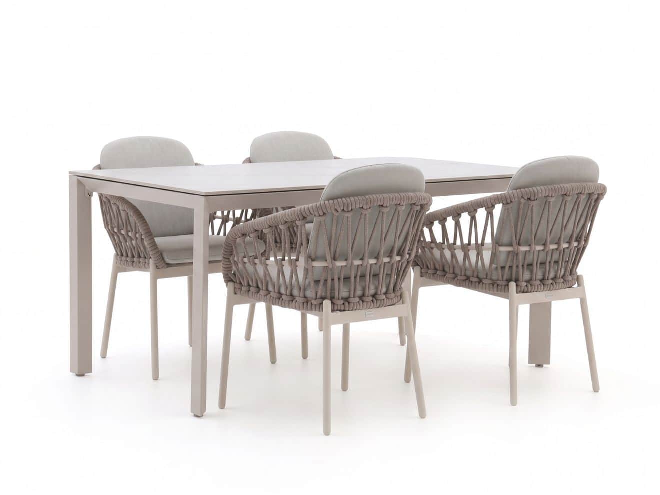 bellagio cupello/sestino 160cm dining tuinset 5 delig laagste prijsgarantie!