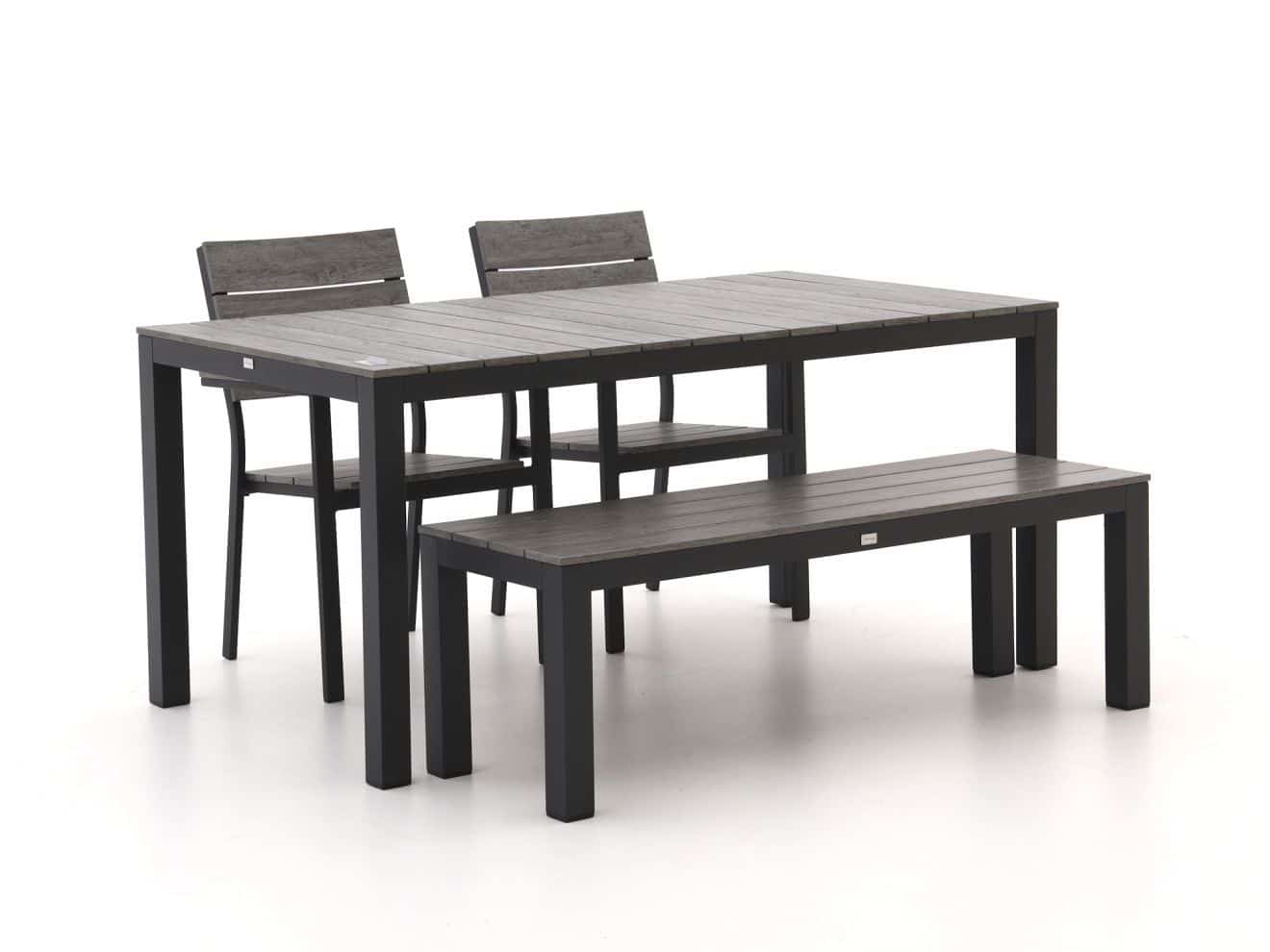 bellagio fidenza 160cm dining tuinset met bank 4 delig stapelbaar laagste prijsgarantie!