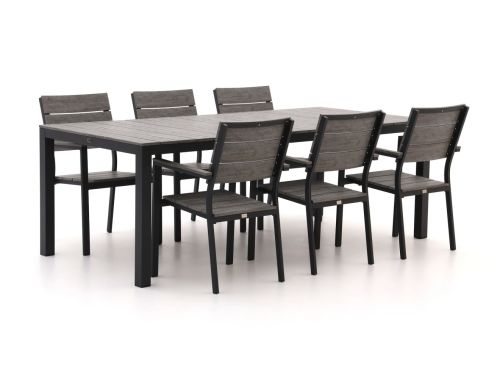 Bellagio Fidenza 220cm dining tuinset 7-delig stapelbaar - Laagste prijsgarantie!