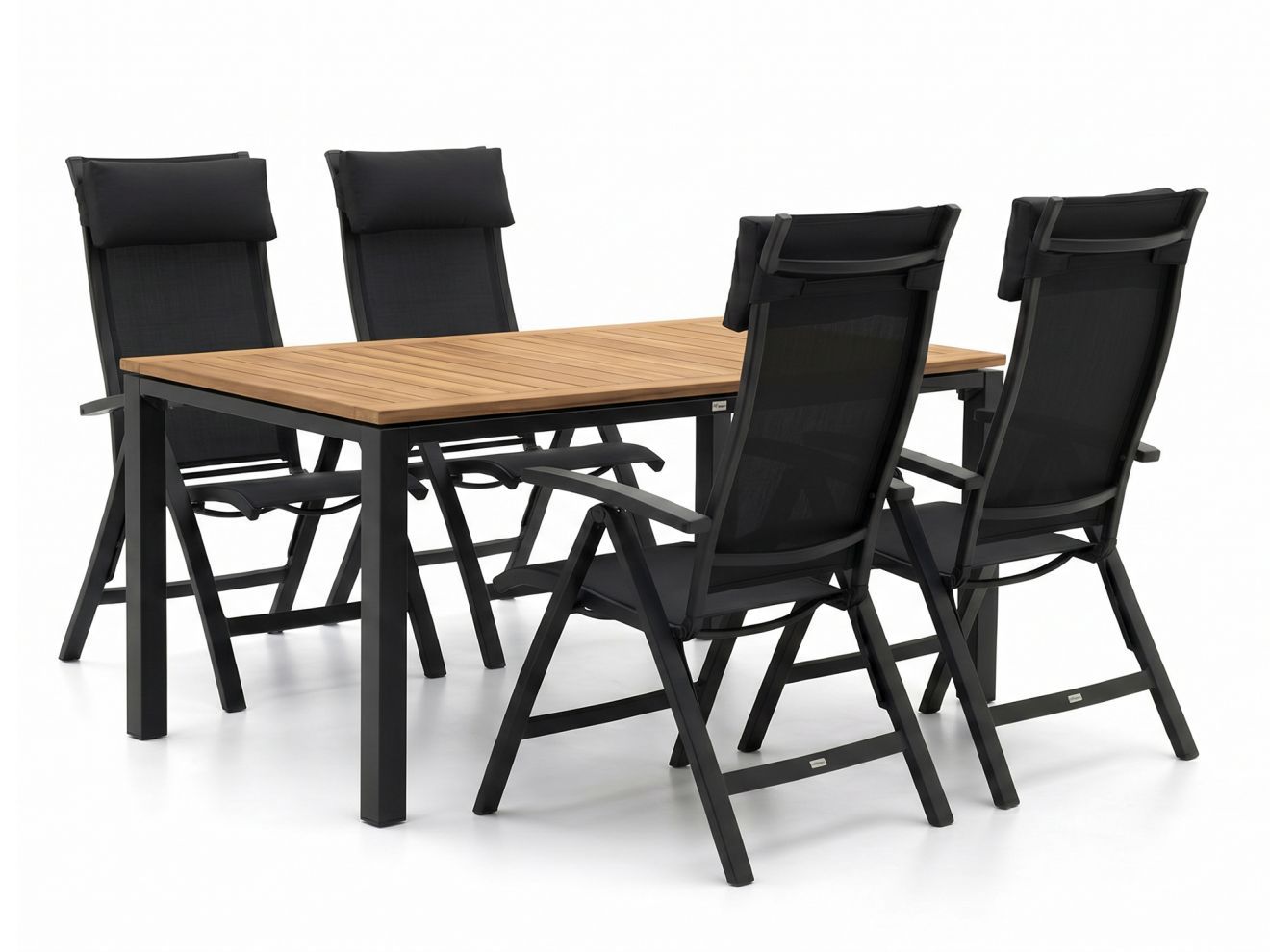 bellagio lugo/linosa 180cm dining tuinset 5 delig verstelbaar laagste prijsgarantie!