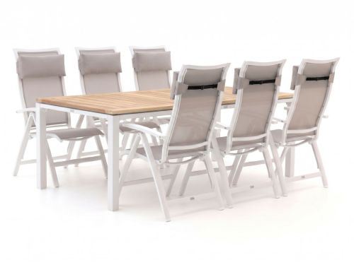 Bellagio Lugo/Linosa 240cm dining tuinset 7-delig verstelbaar - Laagste prijsgarantie!