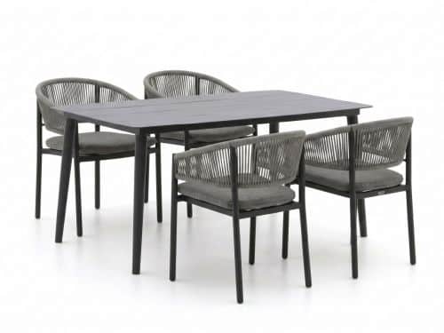 Bellagio Panaro/Sora 160cm dining tuinset 5-delig stapelbaar - Laagste prijsgarantie!