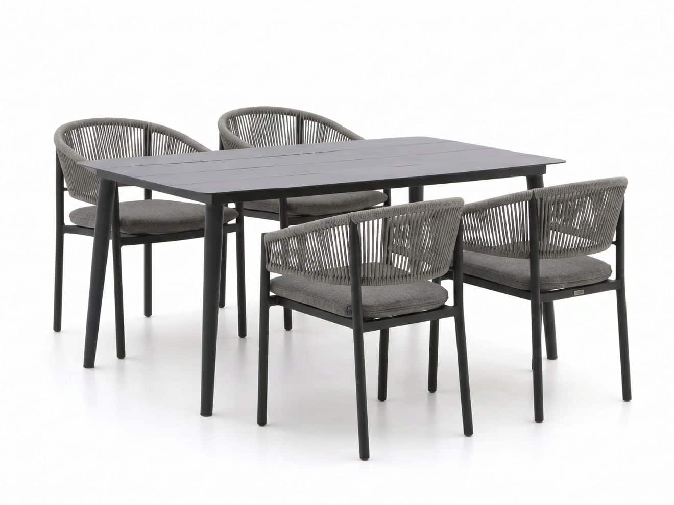 bellagio panaro/sora 160cm dining tuinset 5 delig stapelbaar laagste prijsgarantie!