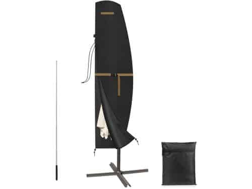 Beschermhoes parasol, hoes, parasol, 3 m, zweefparasol, parasolafdekking