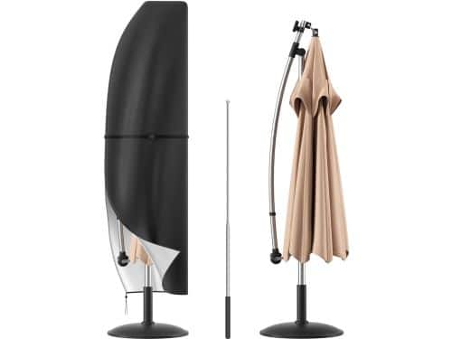 Beschermhoes voor parasol, met stang, beschermhoes voor zweefparasol