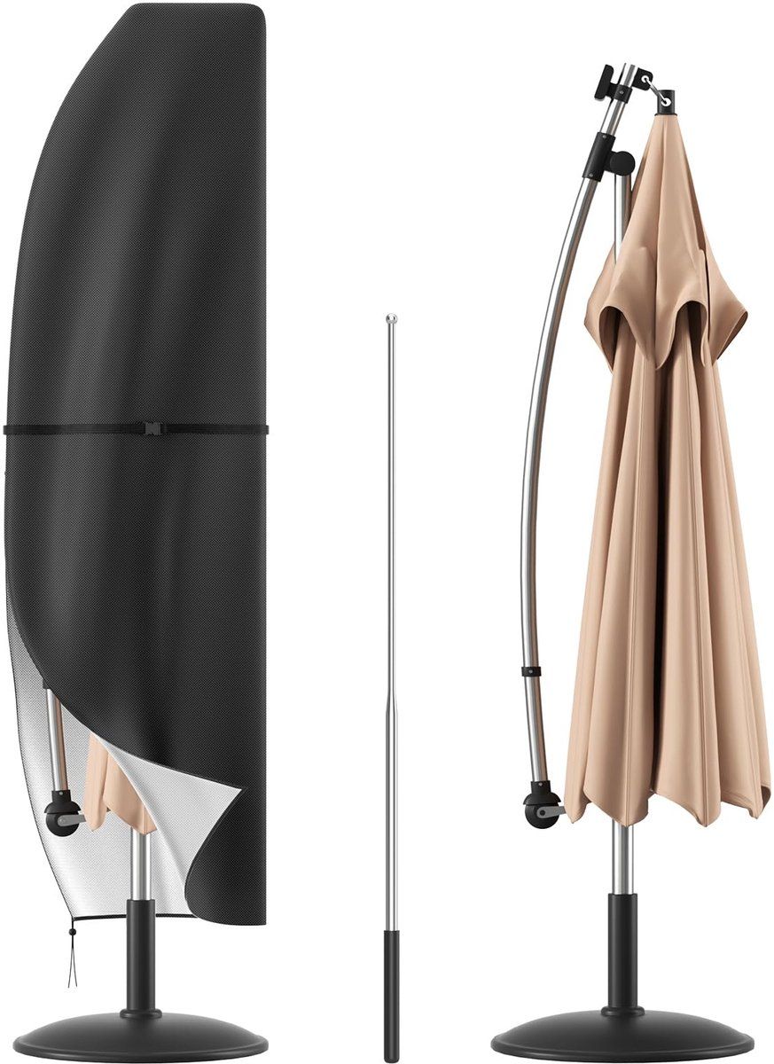 beschermhoes voor parasol, met stang, beschermhoes voor zweefparasol