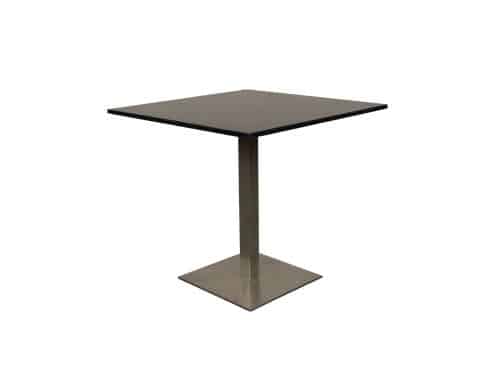 Bistro tafel 80x80 rvs graniet blad