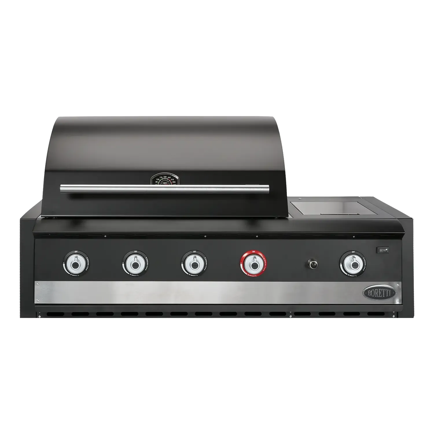 boretti ibrido top gas/houtskool inbouw bbq