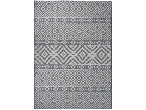 Buitenkleed Platgeweven 200x280 cm - Blauw Tuinkleed voor Buiten