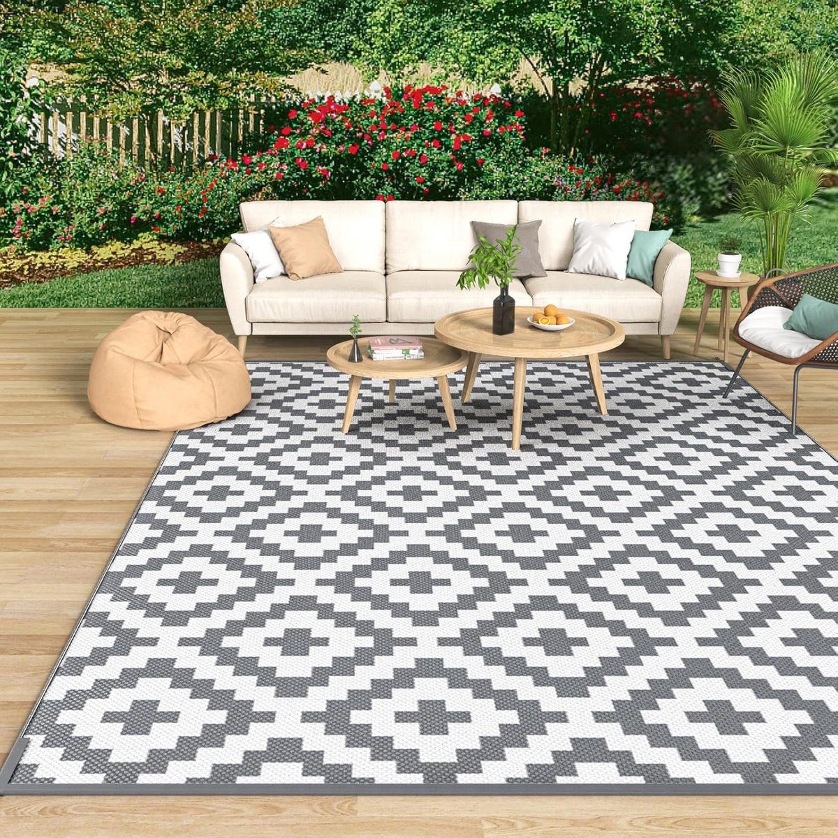 buitenkleed terraskleed buiten zitten omkeerbaar design