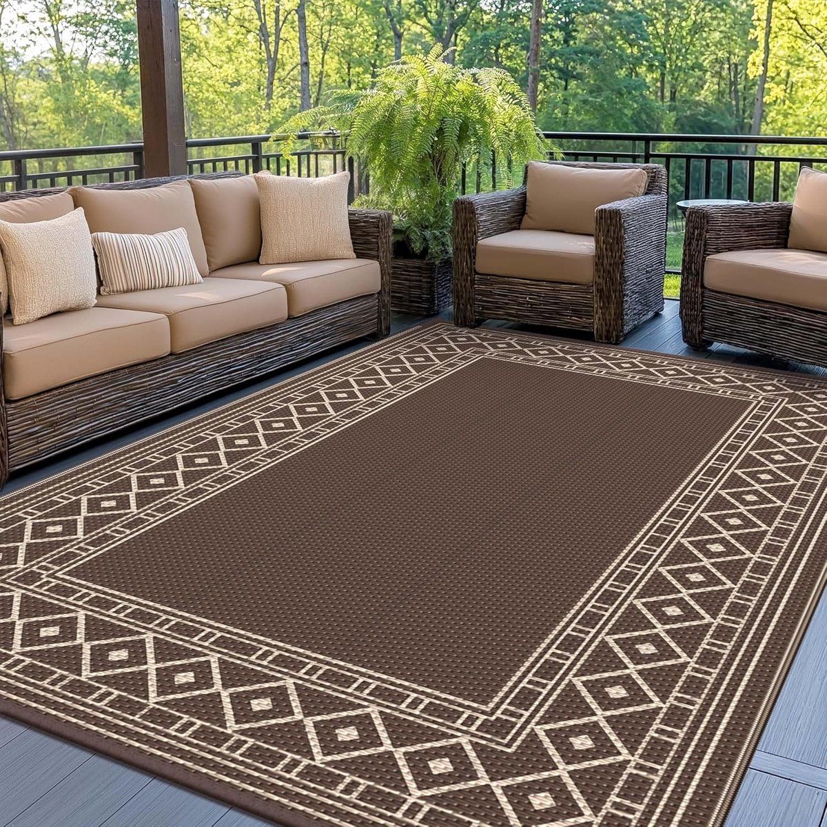 buitenkleed waterdicht, wasbaar picknickkleed voor tuin, balkon, terras