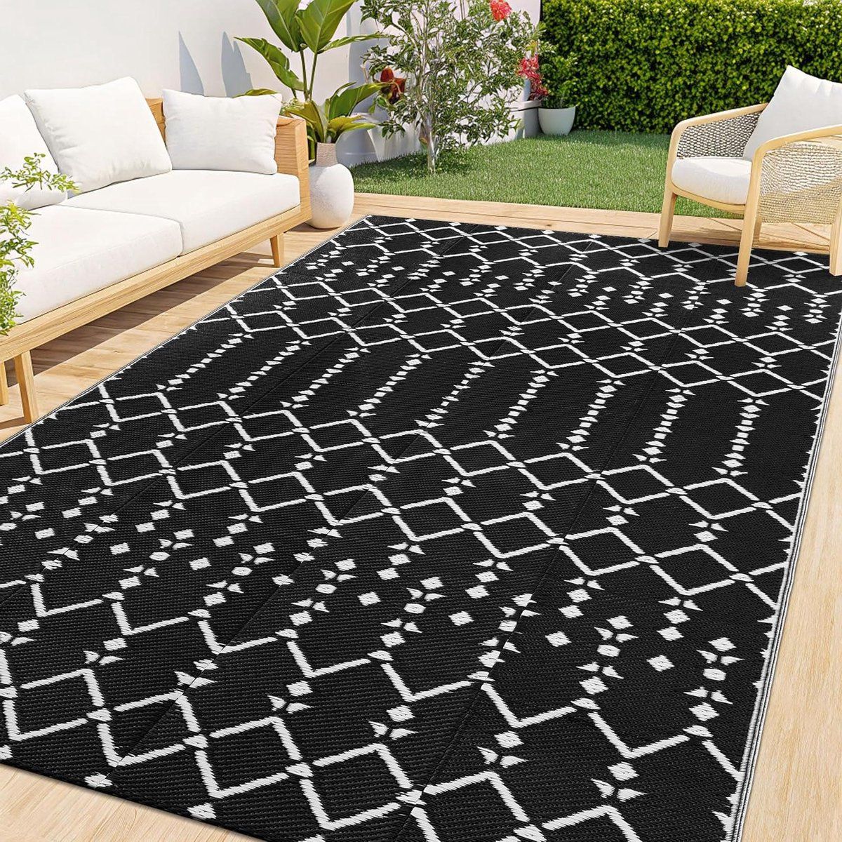 buitentapijt terrastapijt buitenkleed buiten ontspannen waterdicht omkeerbaar