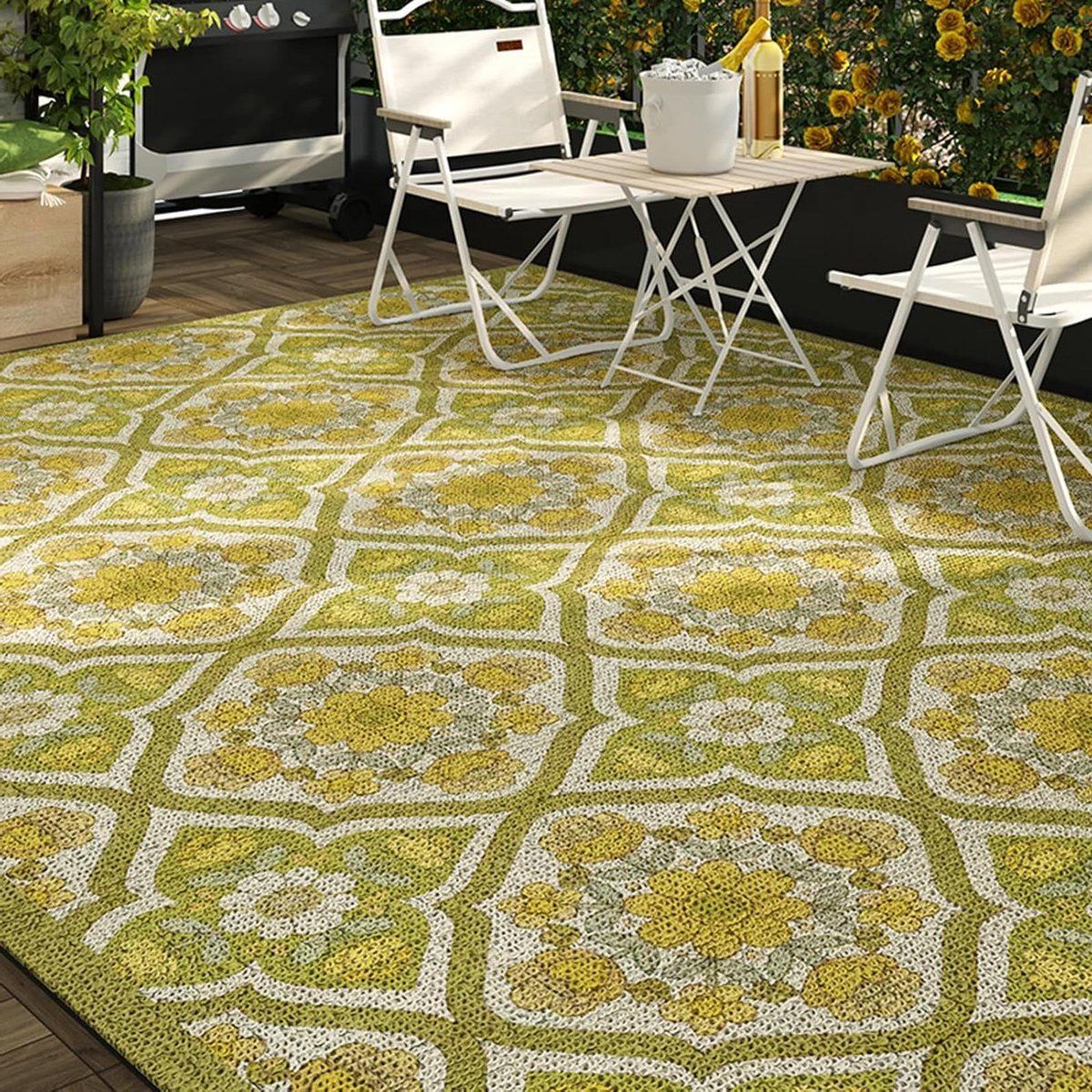 buitentapijt terrastapijt buitenkleed terras aankleden waterdicht en